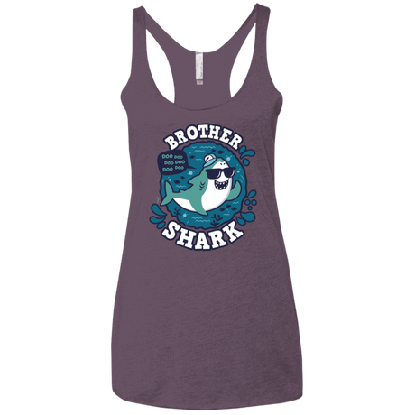 T-Shirts Vintage Purple / X-Small Shark Family trazo - Brother Women's Triblend Racerback Tank