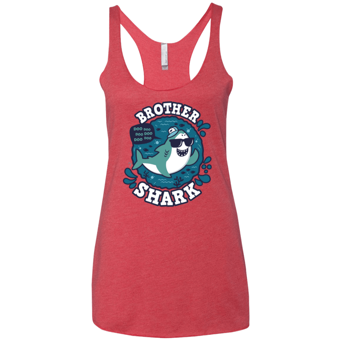 T-Shirts Vintage Red / X-Small Shark Family trazo - Brother Women's Triblend Racerback Tank