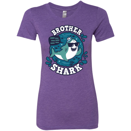 T-Shirts Purple Rush / S Shark Family trazo - Brother Women's Triblend T-Shirt