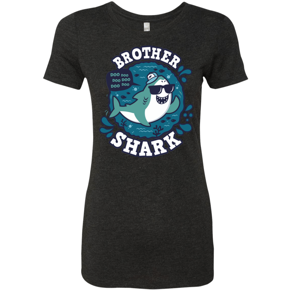 T-Shirts Vintage Black / S Shark Family trazo - Brother Women's Triblend T-Shirt