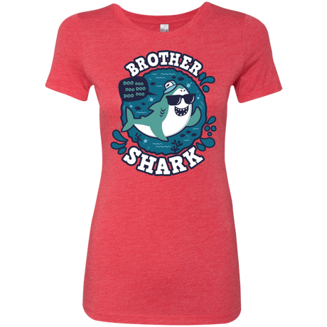 T-Shirts Vintage Red / S Shark Family trazo - Brother Women's Triblend T-Shirt