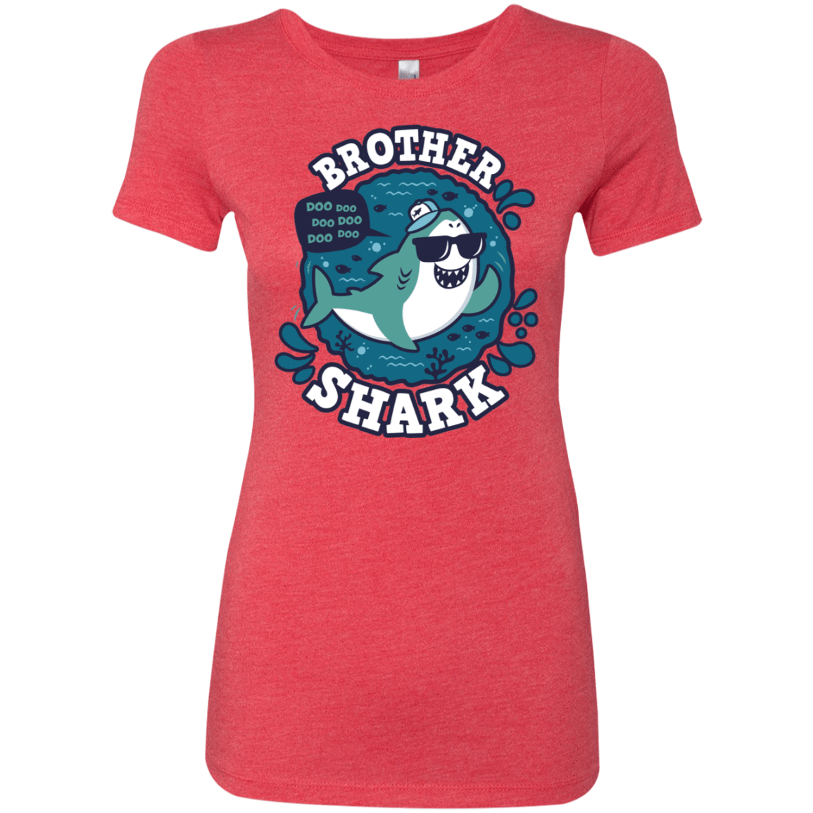T-Shirts Vintage Red / S Shark Family trazo - Brother Women's Triblend T-Shirt