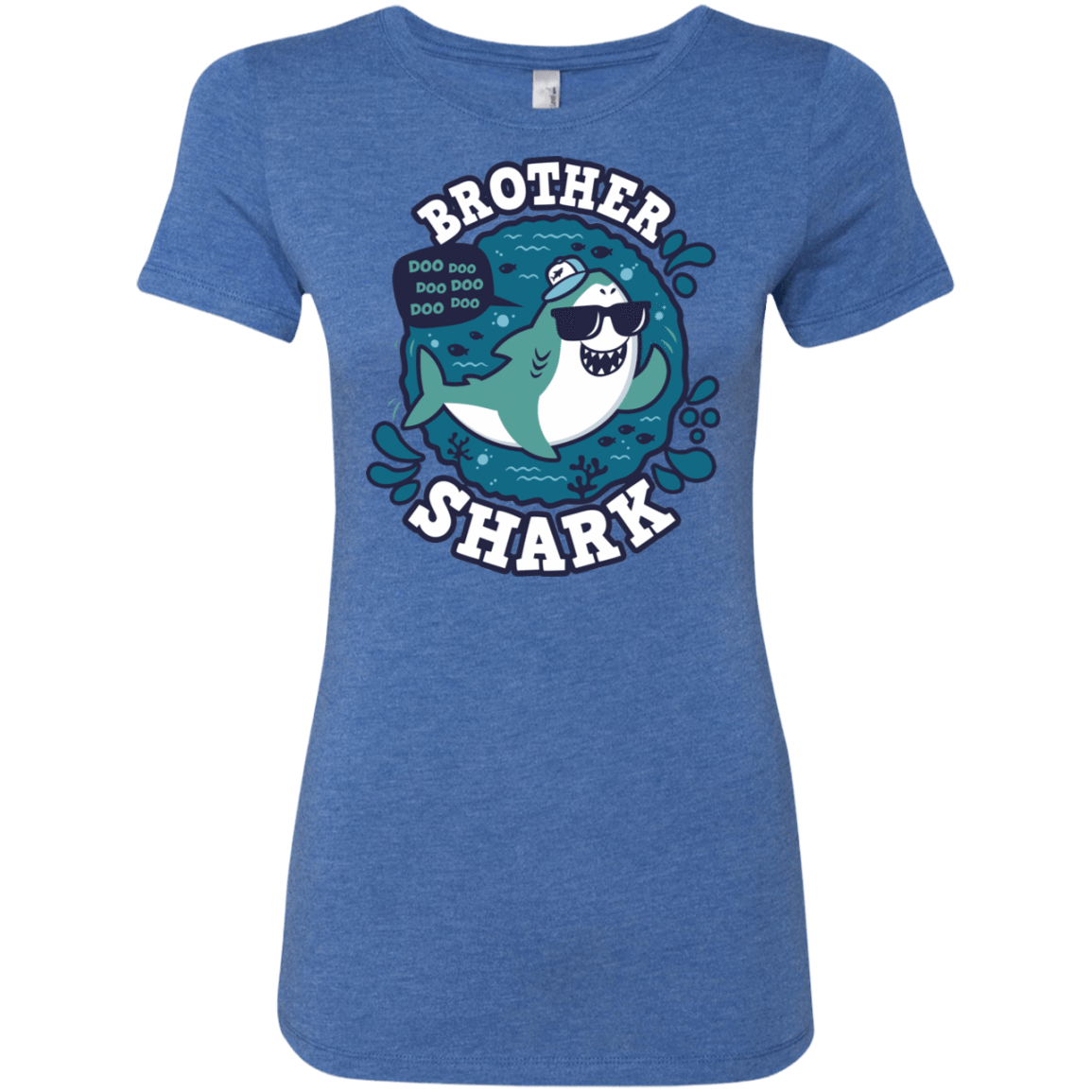 T-Shirts Vintage Royal / S Shark Family trazo - Brother Women's Triblend T-Shirt