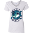 T-Shirts White / S Shark Family trazo - Brother Women's V-Neck T-Shirt