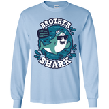 T-Shirts Light Blue / YS Shark Family trazo - Brother Youth Long Sleeve T-Shirt