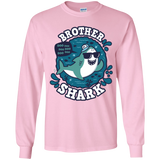 T-Shirts Light Pink / YS Shark Family trazo - Brother Youth Long Sleeve T-Shirt