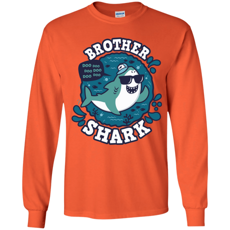 T-Shirts Orange / YS Shark Family trazo - Brother Youth Long Sleeve T-Shirt