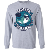 T-Shirts Sport Grey / YS Shark Family trazo - Brother Youth Long Sleeve T-Shirt