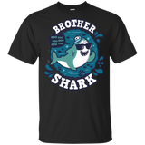 T-Shirts Black / YXS Shark Family trazo - Brother Youth T-Shirt
