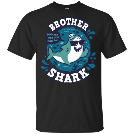 T-Shirts Black / YXS Shark Family trazo - Brother Youth T-Shirt