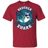 T-Shirts Cardinal / YXS Shark Family trazo - Brother Youth T-Shirt