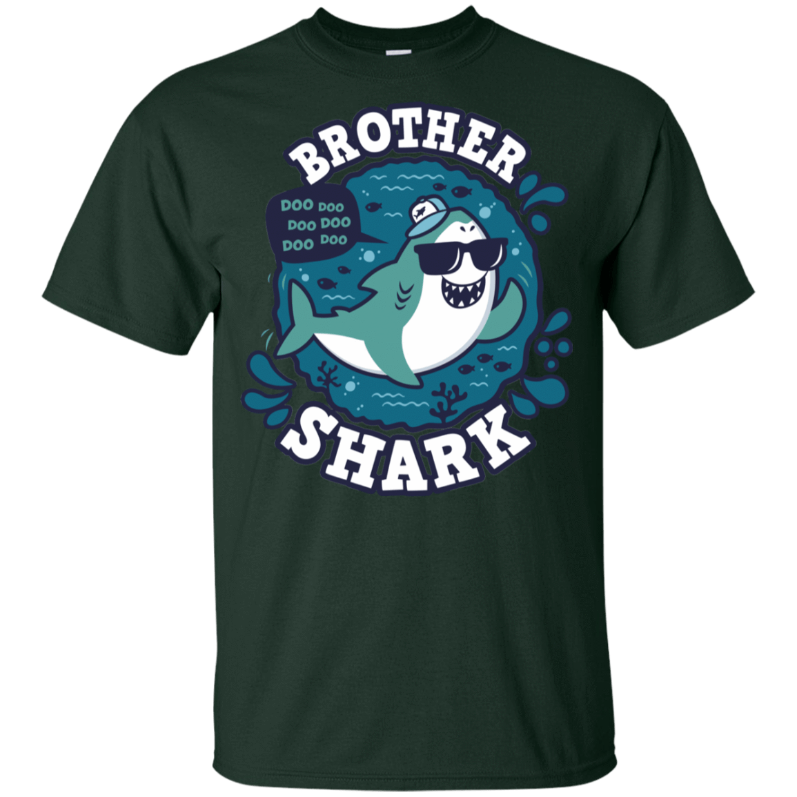 T-Shirts Forest / YXS Shark Family trazo - Brother Youth T-Shirt