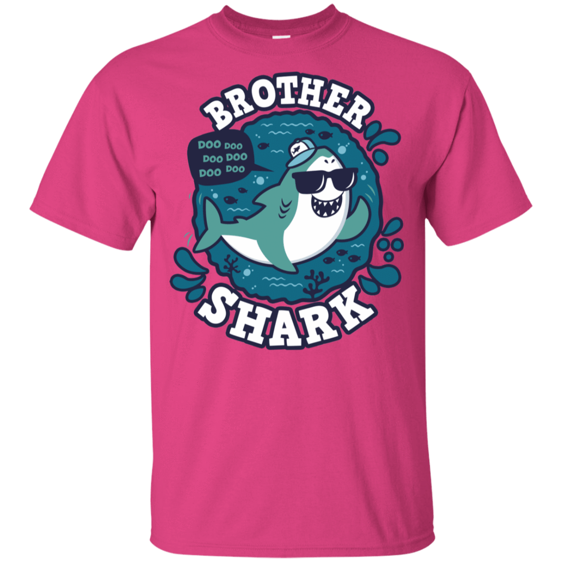 T-Shirts Heliconia / YXS Shark Family trazo - Brother Youth T-Shirt