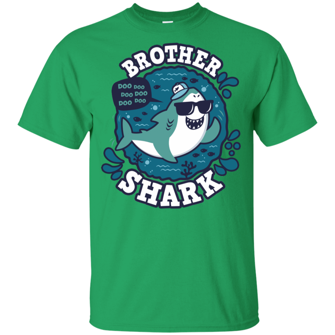 T-Shirts Irish Green / YXS Shark Family trazo - Brother Youth T-Shirt