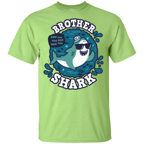 T-Shirts Mint Green / YXS Shark Family trazo - Brother Youth T-Shirt