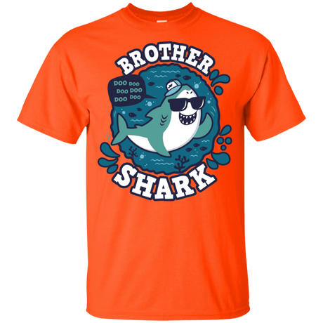 T-Shirts Orange / YXS Shark Family trazo - Brother Youth T-Shirt
