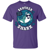 T-Shirts Purple / YXS Shark Family trazo - Brother Youth T-Shirt