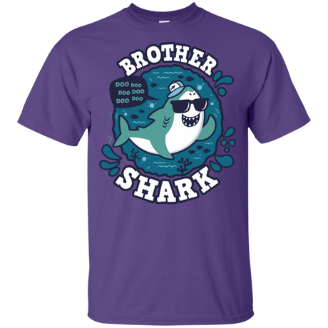T-Shirts Purple / YXS Shark Family trazo - Brother Youth T-Shirt