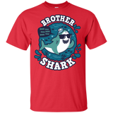 T-Shirts Red / YXS Shark Family trazo - Brother Youth T-Shirt