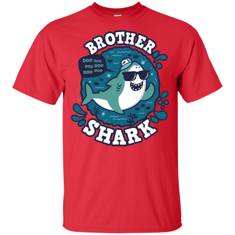 T-Shirts Red / YXS Shark Family trazo - Brother Youth T-Shirt
