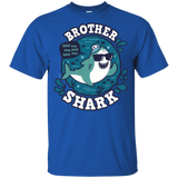 T-Shirts Royal / YXS Shark Family trazo - Brother Youth T-Shirt