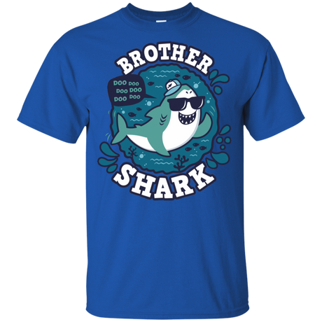 T-Shirts Royal / YXS Shark Family trazo - Brother Youth T-Shirt