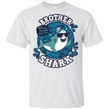 T-Shirts White / YXS Shark Family trazo - Brother Youth T-Shirt