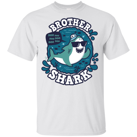 T-Shirts White / YXS Shark Family trazo - Brother Youth T-Shirt