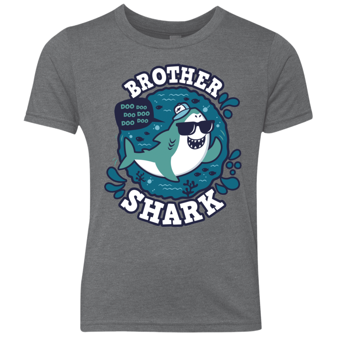 T-Shirts Premium Heather / YXS Shark Family trazo - Brother Youth Triblend T-Shirt