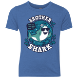 T-Shirts Vintage Royal / YXS Shark Family trazo - Brother Youth Triblend T-Shirt