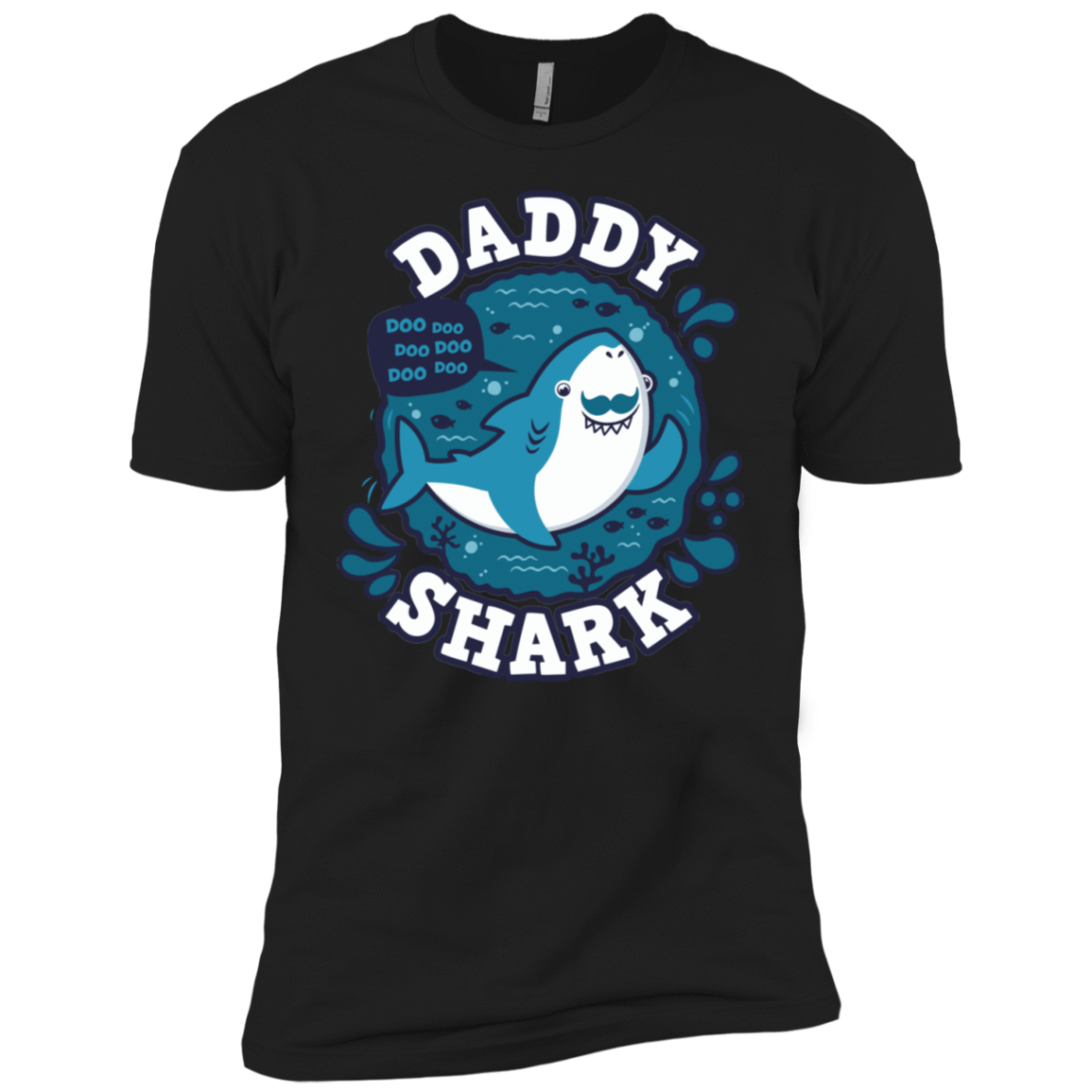 T-Shirts Black / YXS Shark Family trazo - Daddy Boys Premium T-Shirt