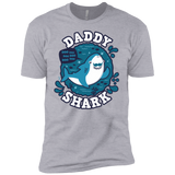 T-Shirts Heather Grey / YXS Shark Family trazo - Daddy Boys Premium T-Shirt