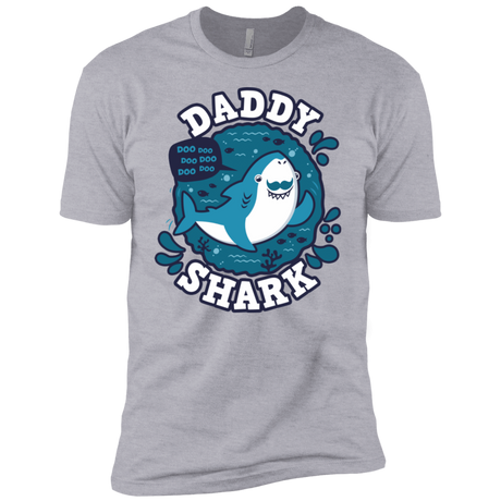 T-Shirts Heather Grey / YXS Shark Family trazo - Daddy Boys Premium T-Shirt