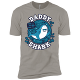 T-Shirts Light Grey / YXS Shark Family trazo - Daddy Boys Premium T-Shirt