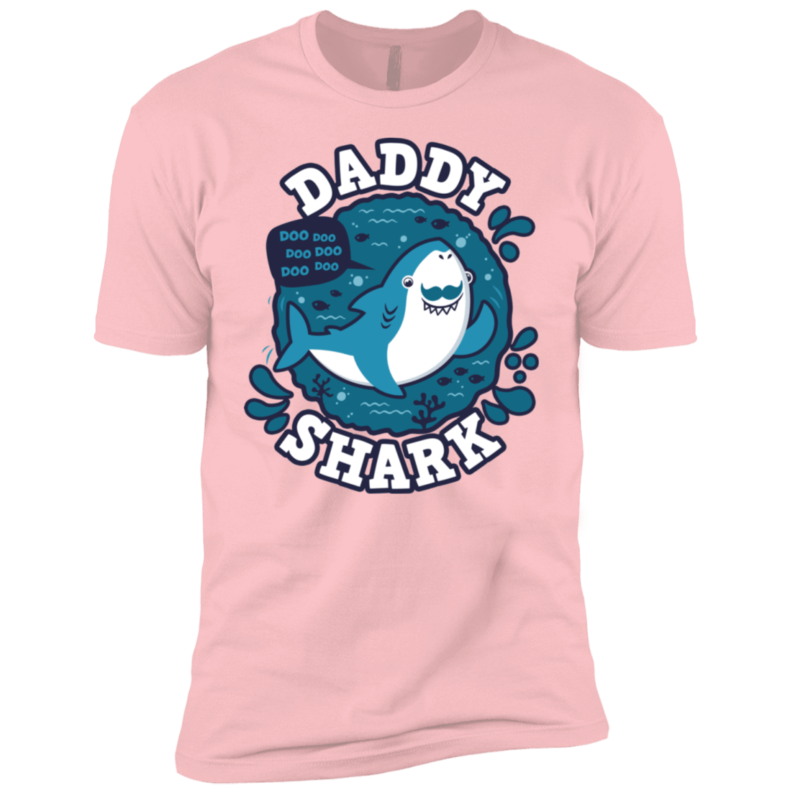 T-Shirts Light Pink / YXS Shark Family trazo - Daddy Boys Premium T-Shirt