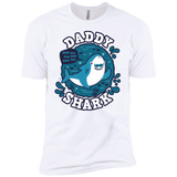 T-Shirts White / YXS Shark Family trazo - Daddy Boys Premium T-Shirt
