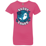 T-Shirts Hot Pink / YXS Shark Family trazo - Daddy Girls Premium T-Shirt