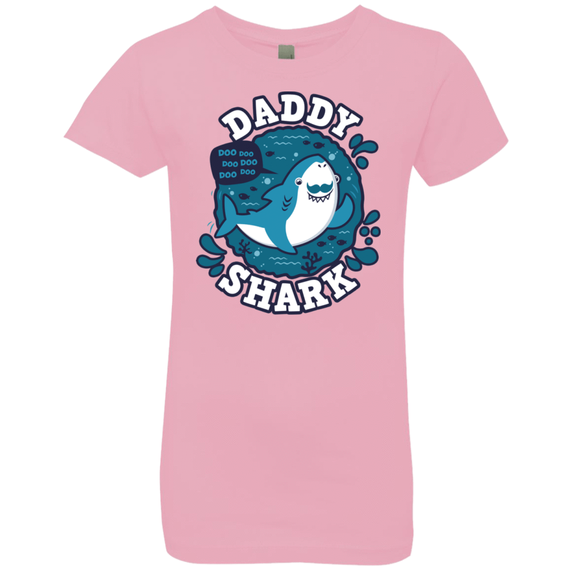 T-Shirts Light Pink / YXS Shark Family trazo - Daddy Girls Premium T-Shirt