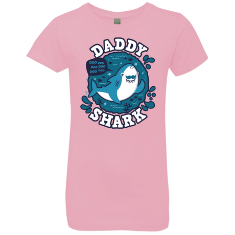 T-Shirts Light Pink / YXS Shark Family trazo - Daddy Girls Premium T-Shirt