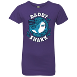 T-Shirts Purple Rush / YXS Shark Family trazo - Daddy Girls Premium T-Shirt