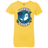 T-Shirts Vibrant Yellow / YXS Shark Family trazo - Daddy Girls Premium T-Shirt