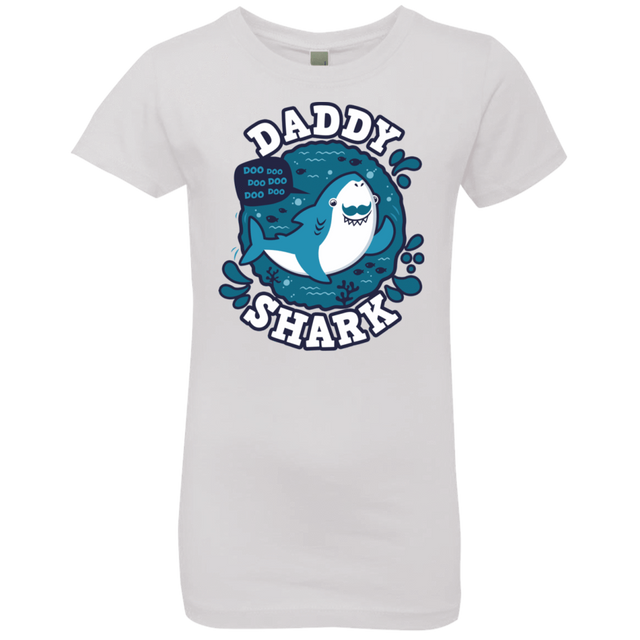 T-Shirts White / YXS Shark Family trazo - Daddy Girls Premium T-Shirt