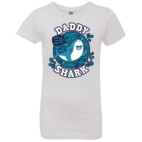 T-Shirts White / YXS Shark Family trazo - Daddy Girls Premium T-Shirt