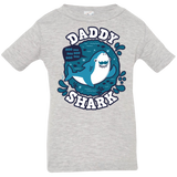 T-Shirts Heather Grey / 6 Months Shark Family trazo - Daddy Infant Premium T-Shirt