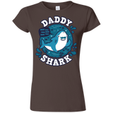 T-Shirts Dark Chocolate / S Shark Family trazo - Daddy Junior Slimmer-Fit T-Shirt