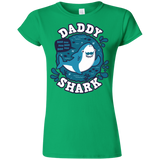 T-Shirts Irish Green / S Shark Family trazo - Daddy Junior Slimmer-Fit T-Shirt