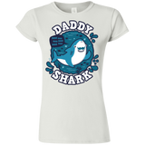 T-Shirts White / S Shark Family trazo - Daddy Junior Slimmer-Fit T-Shirt