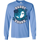 T-Shirts Carolina Blue / S Shark Family trazo - Daddy Men's Long Sleeve T-Shirt