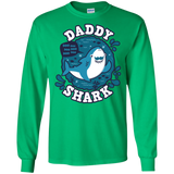 T-Shirts Irish Green / S Shark Family trazo - Daddy Men's Long Sleeve T-Shirt