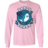 T-Shirts Light Pink / S Shark Family trazo - Daddy Men's Long Sleeve T-Shirt